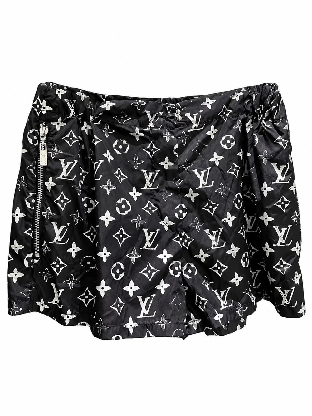 Louis Vuitton Black and White Monogram Skort